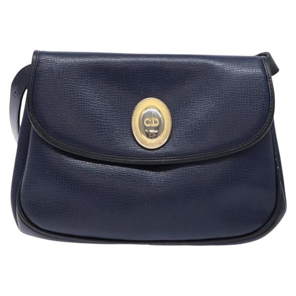 Dior CD Navy Leather shoulder - Picture 1 of 10